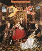 Master of Hoogstraeten Madonna and Child with Sts Catherine and Barbara oil painting reproduction